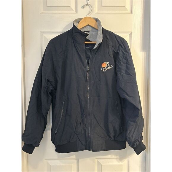 Port Authority Jacket Mens L Long Sleeve Lightweight‎ Fleece Lined With Pockets - Picture 1 of 13